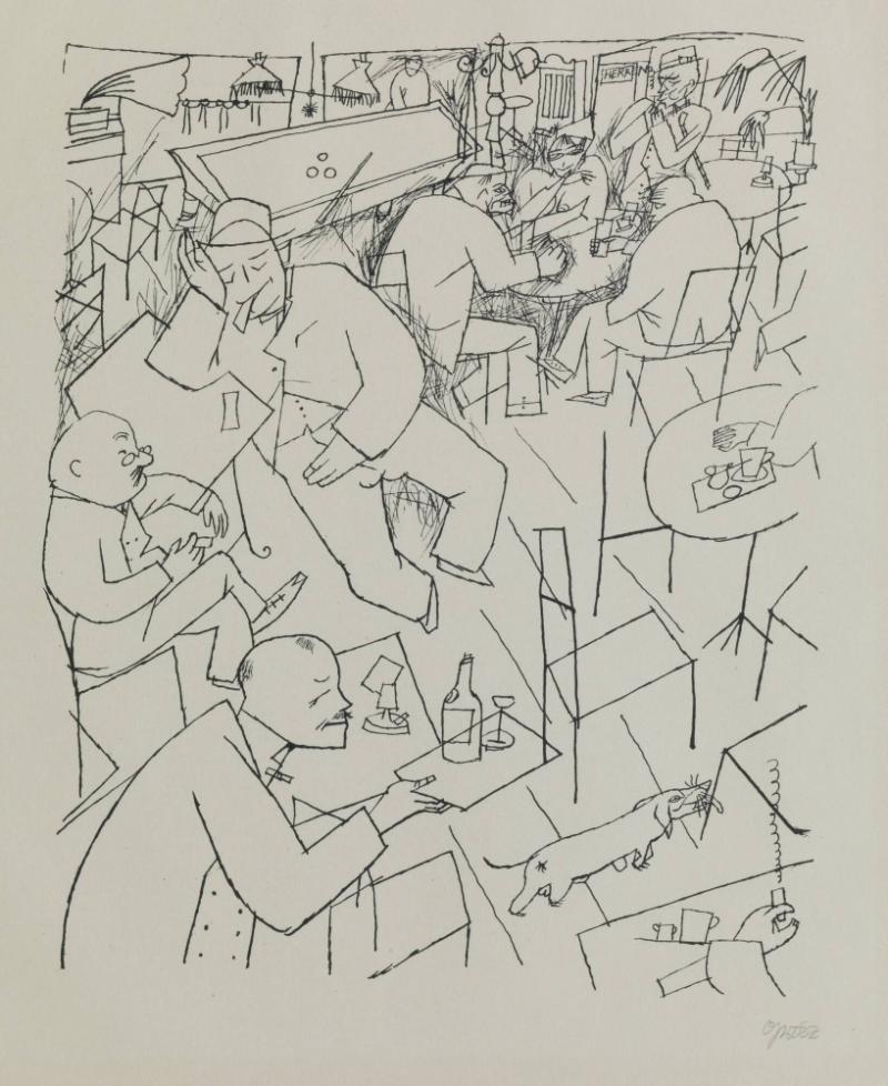 Kaschemme. Erste George Grosz-Mappe