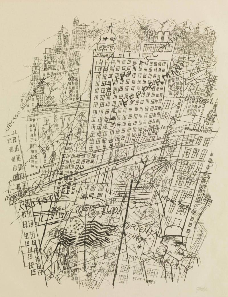 Erinnerung an New York. Erste George Grosz-Mappe