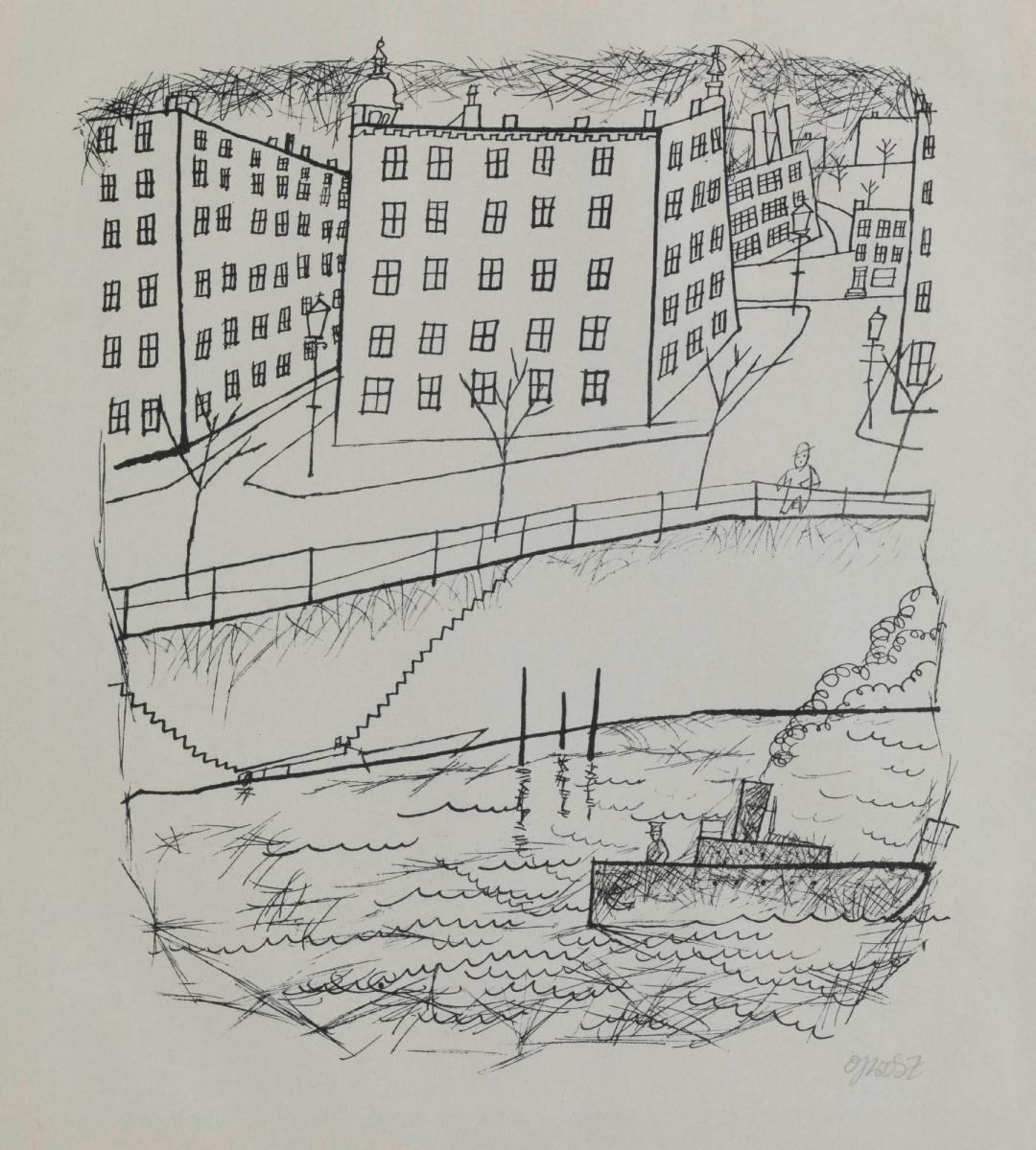 Am Kanal. Erste George Grosz-Mappe