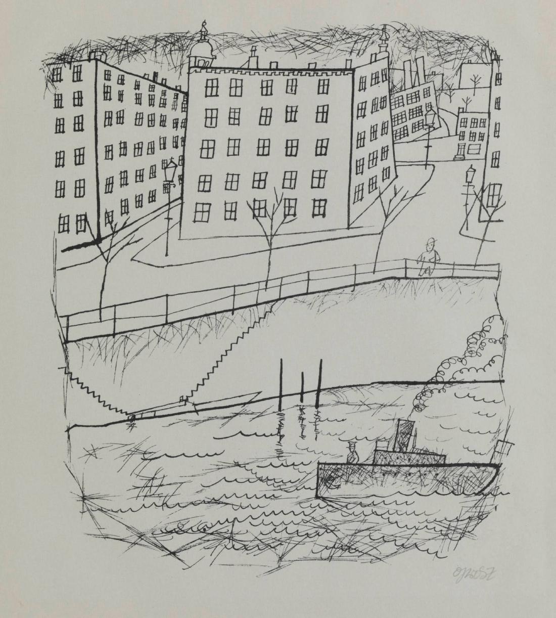 Am Kanal. Erste George Grosz-Mappe