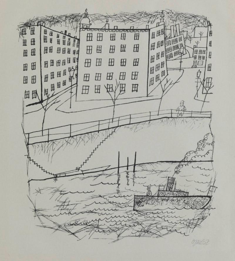 Am Kanal. Erste George Grosz-Mappe