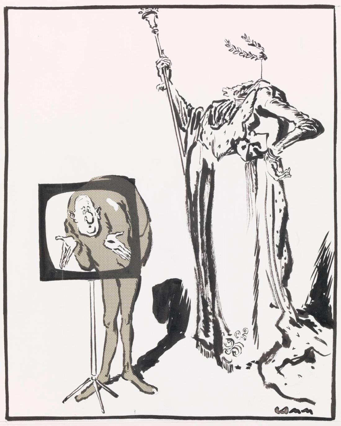 De Gaulle i TV och imperatorns ornat