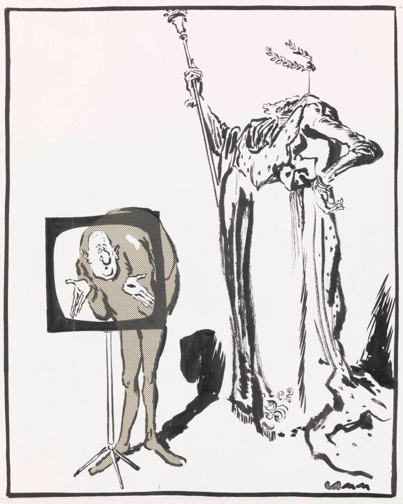 De Gaulle i TV och imperatorns ornat