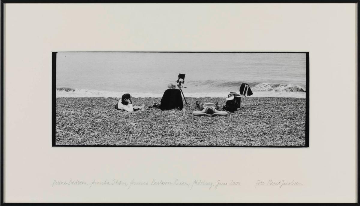 Documentation of Annika by the Sea (Helene Boström, Annika Ström and Annica Karlsson Rixon) Aldeburg, Great Britain, June 2000