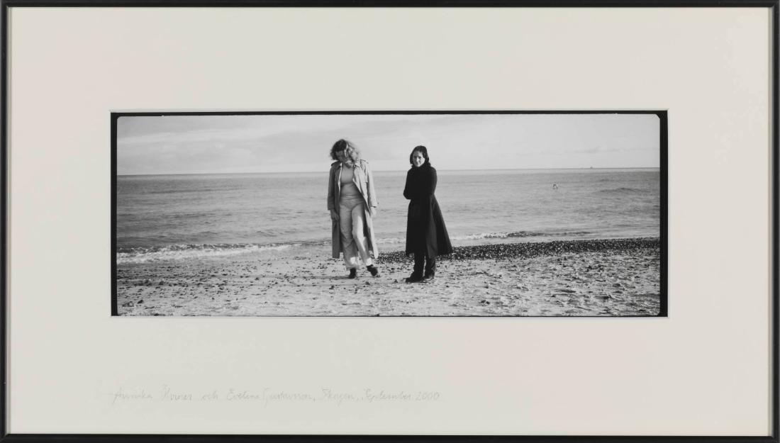 Documentation of Annika by the Sea (Annika Öhrner and Evelina Gustavsson) Skagen, Denmark, September 2000