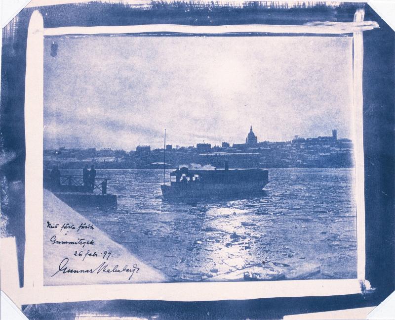 Mitt första försök i gummitryck. Stockholm 26 februari, 1899