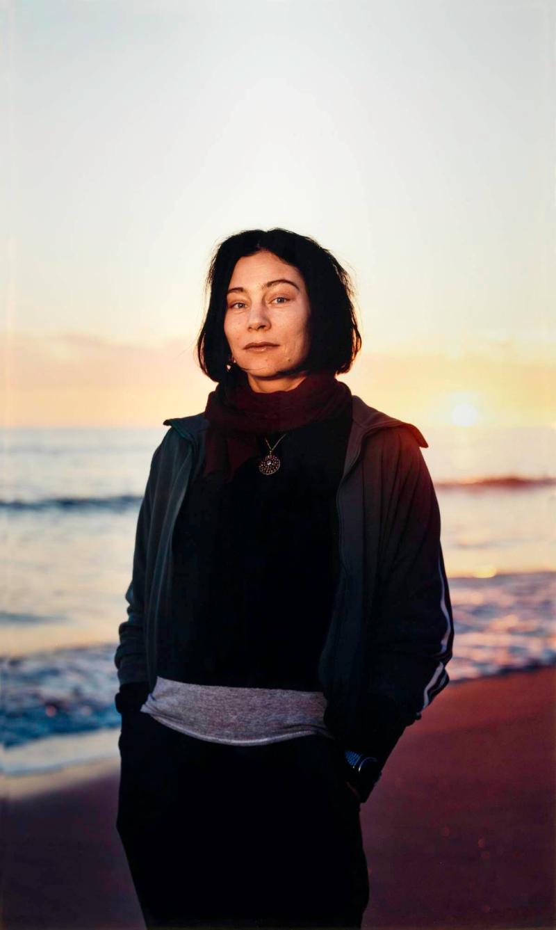 Annika by the Sea (Annika Lundgren at the Pacific Ocean) Malibu, California, USA, January 1999