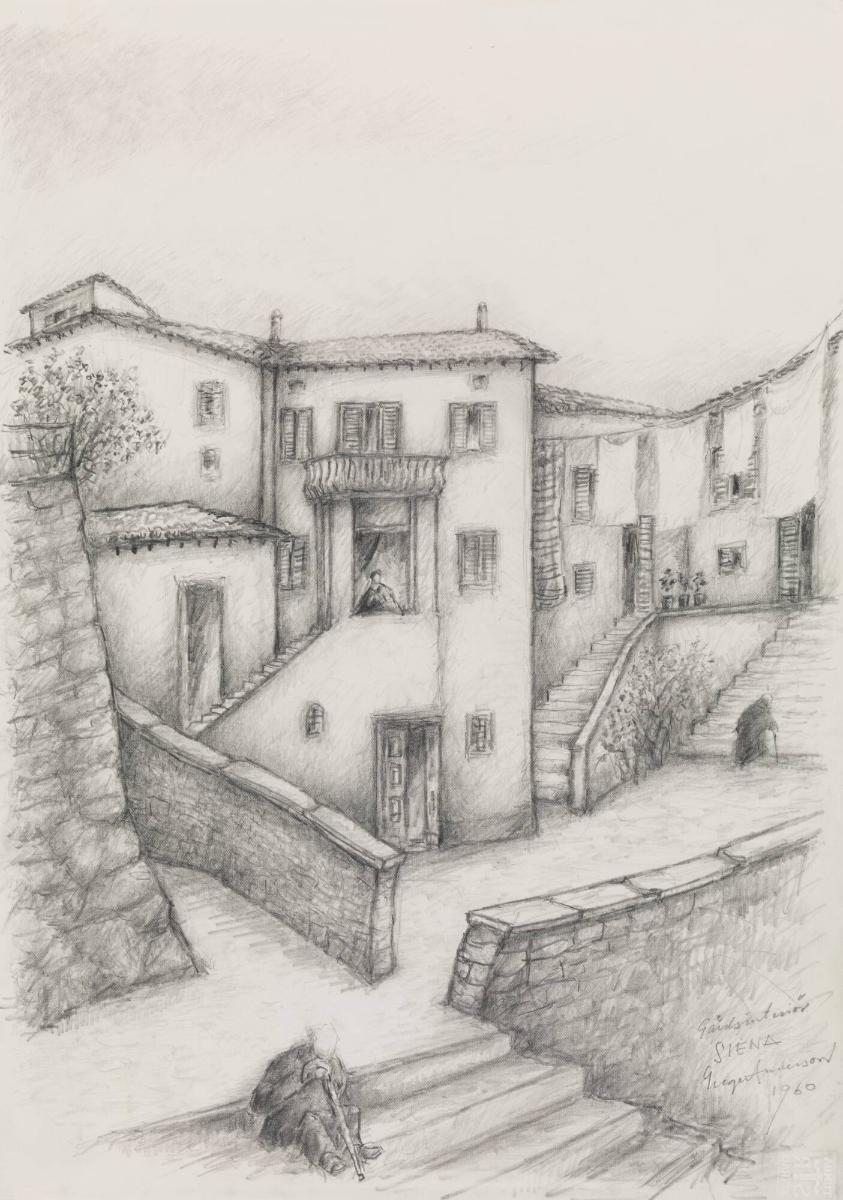 Gårdsinteriör Siena