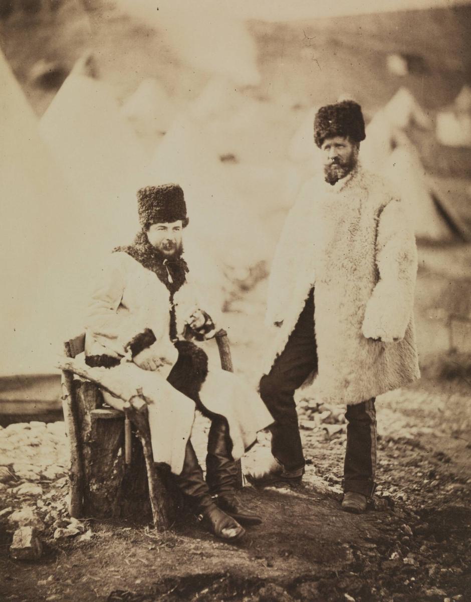 Captain Brown 4th Light Dragoons and Servant in Winter Dress