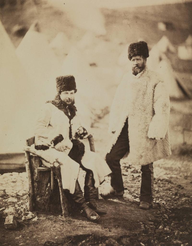 Captain Brown 4th Light Dragoons and Servant in Winter Dress