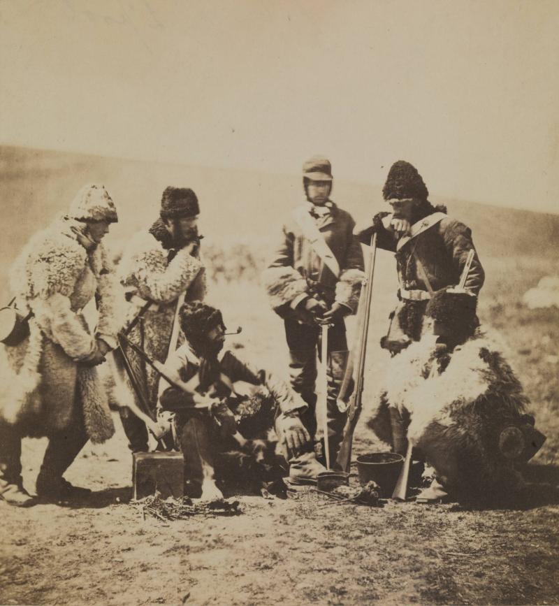 Captain Pechell and Men of the 77th Regiment, Winter Dress