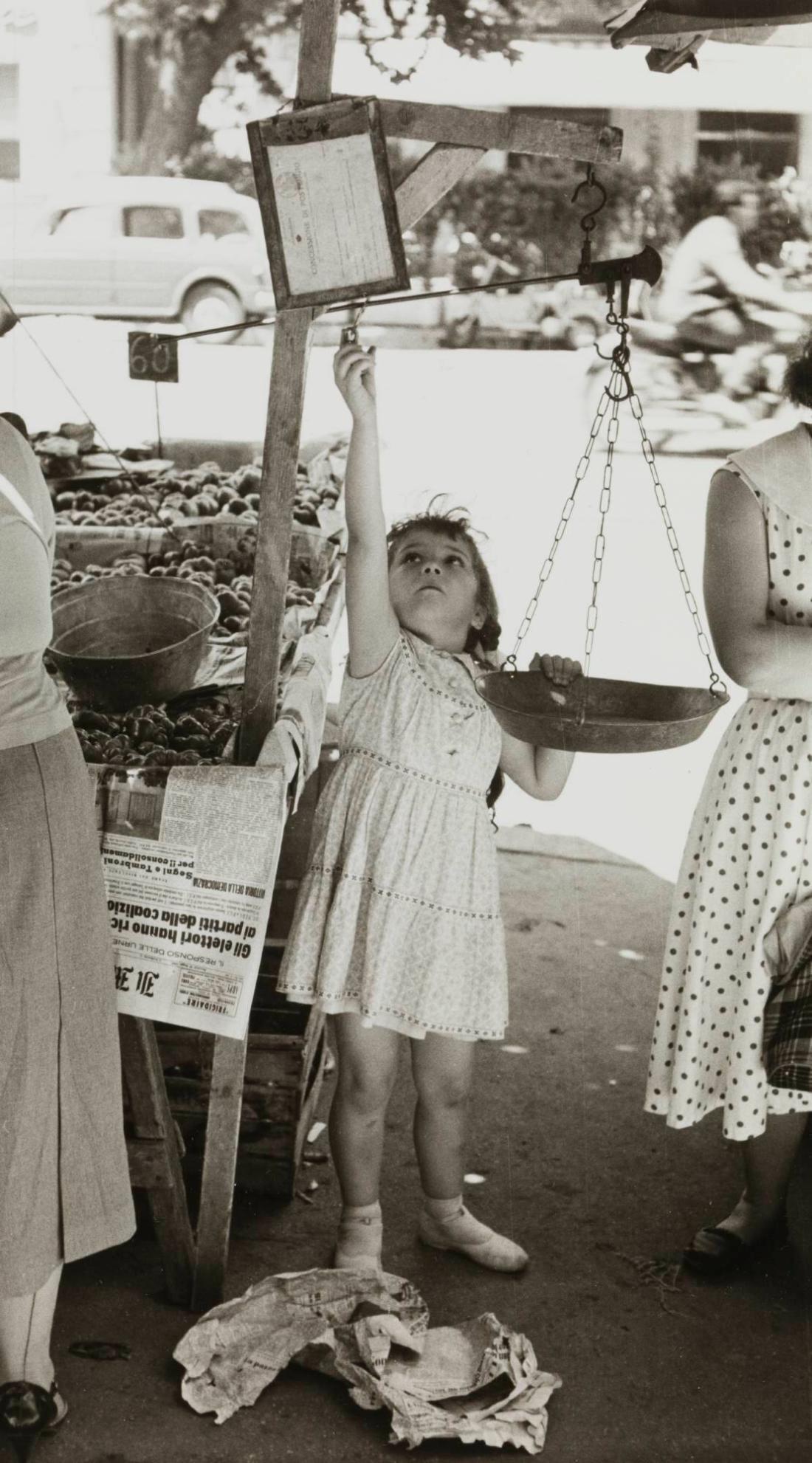 Torg i Rom, Italien 1956