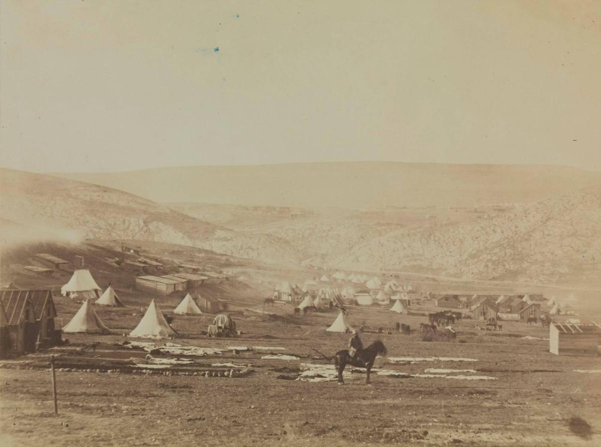 Cavalry Camp Balaklava Looking Towards the Plateau of Sebastopol