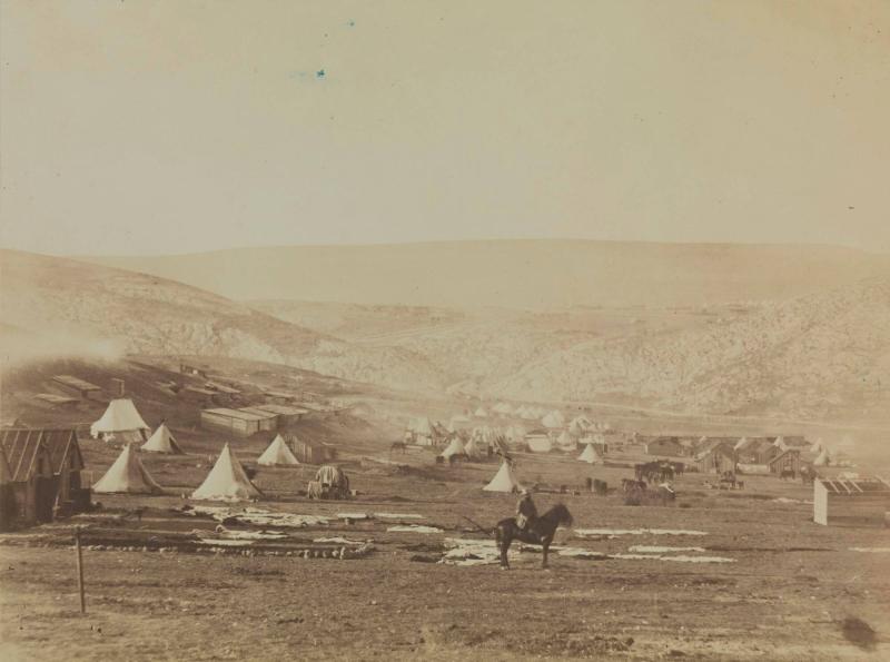Cavalry Camp Balaklava Looking Towards the Plateau of Sebastopol