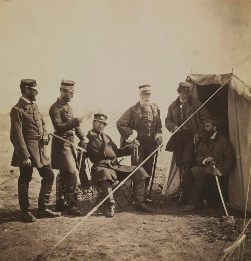Brigadier General McPherson and Officers of the 4th Division