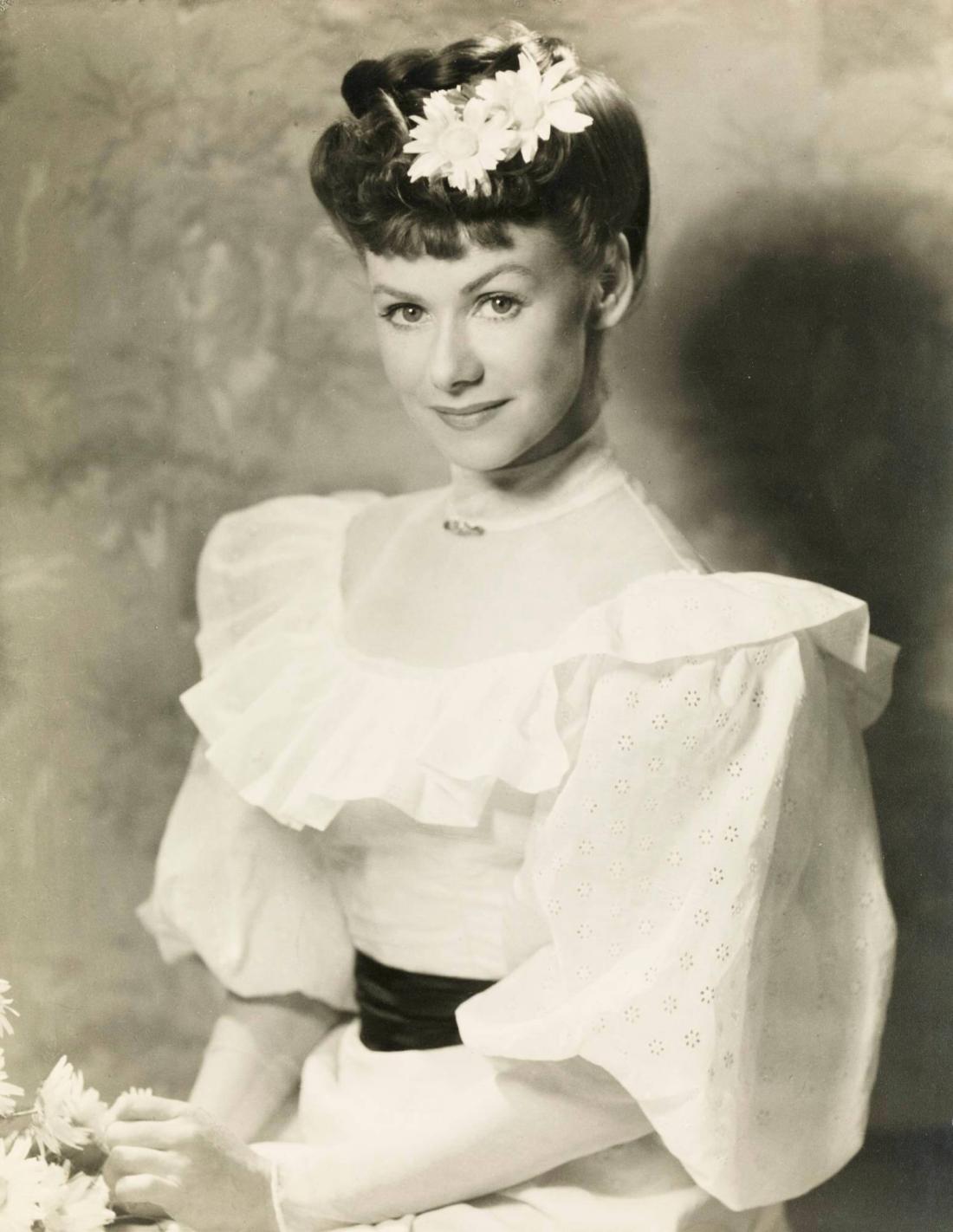 Skådespelerskan Sonja Wigert i filmen Räkna de lyckliga stunderna blott, 1944