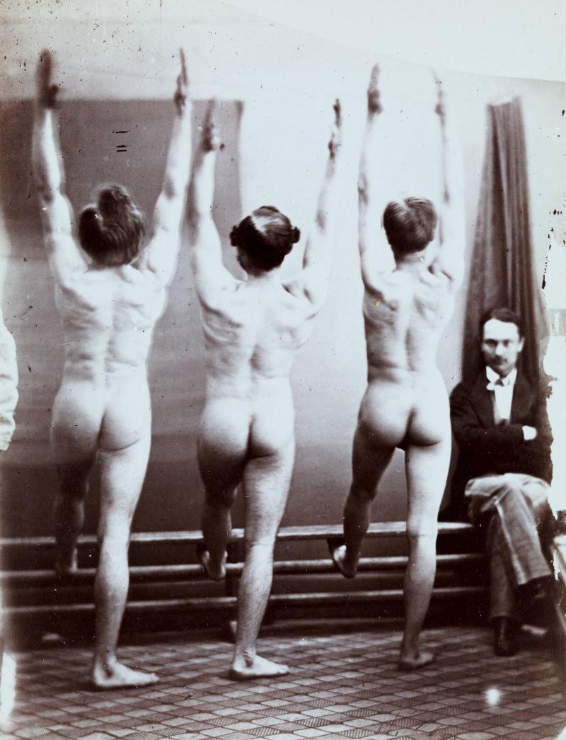 Titel saknas. Ur serien Gymnastik