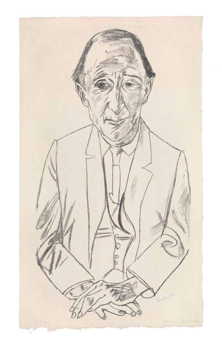 Bildnis des komponisten Fredrik Delius 1922
