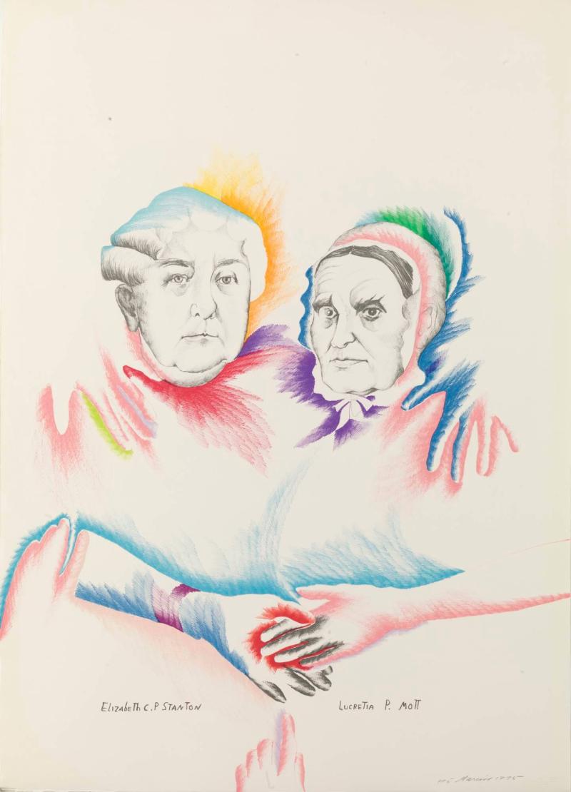 Elisabeth C.P. Stanton och Lucretia P. Mott