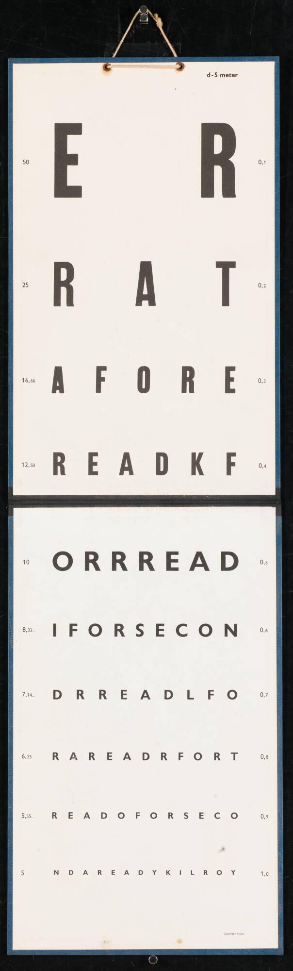 ERRATA 5-D meter. From the series "Kilroy"