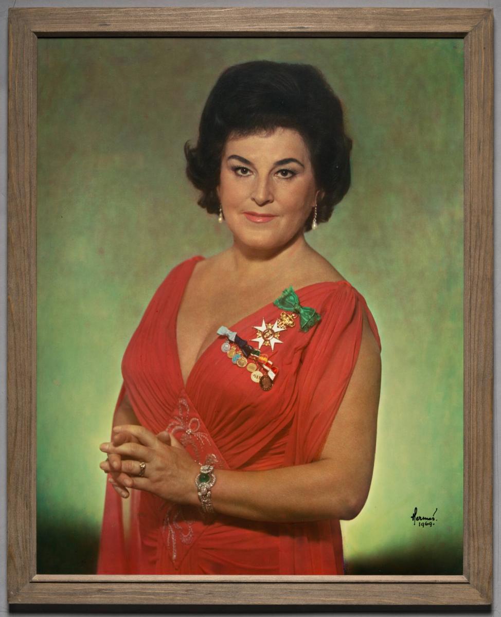 Hovsångerska Birgit Nilsson. Ur serien "Kända Svenskar"