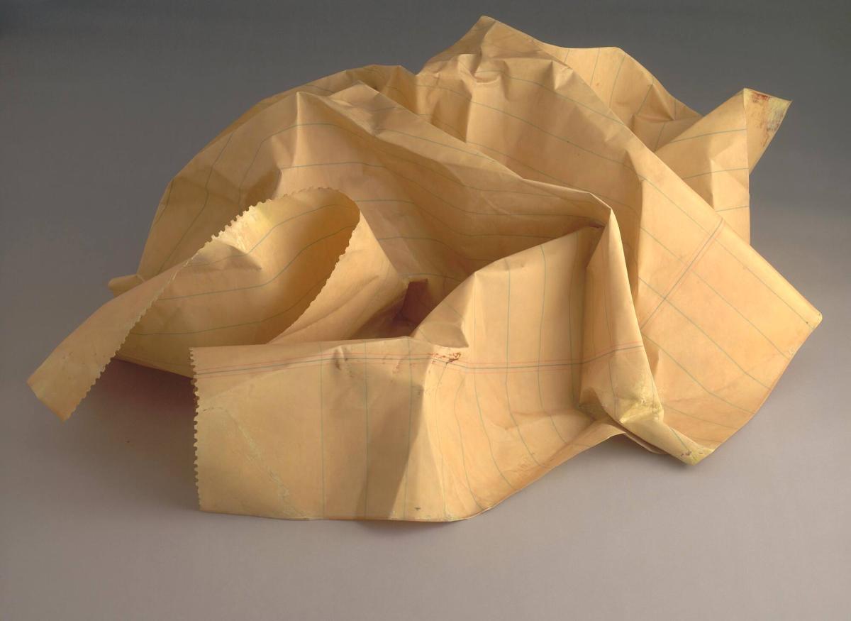 Crumpled Yellow Paper