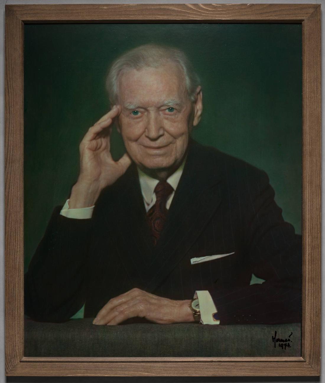 Professor Manne Siegbahn. Ur serien "Kända Svenskar"