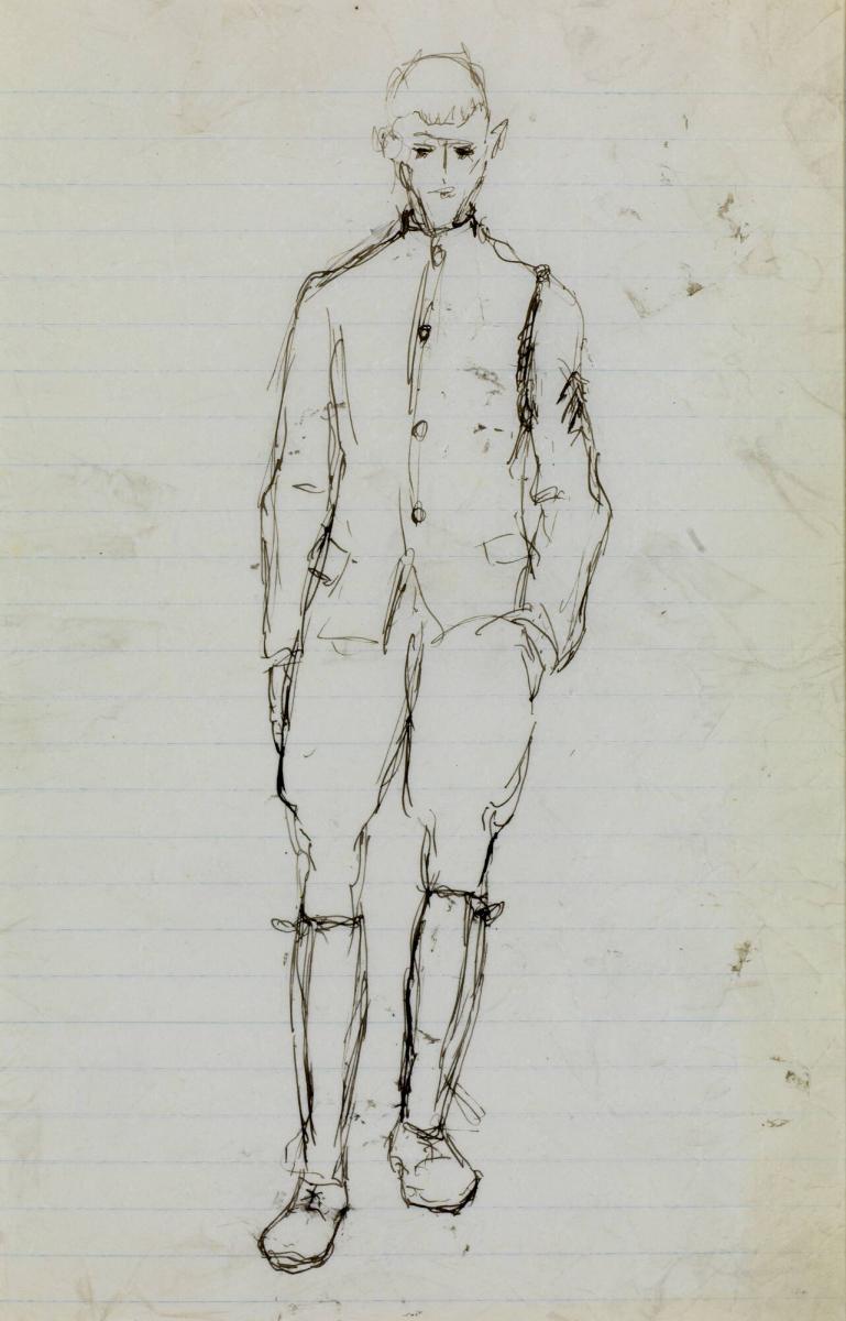 Fransk soldat (självporträtt?)