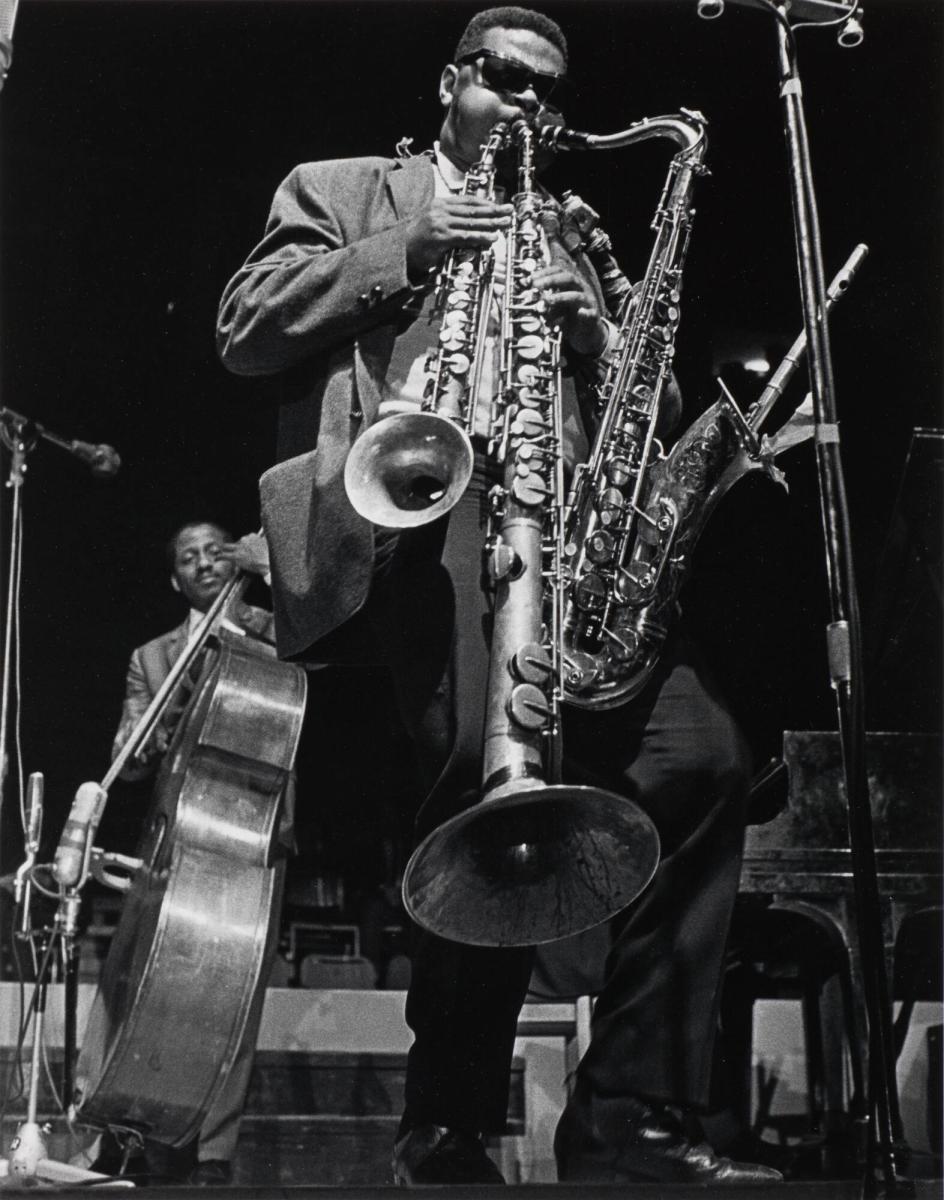 Roland Kirk. Johanneshovs isstadion, Stockholm 3 oktober 1964