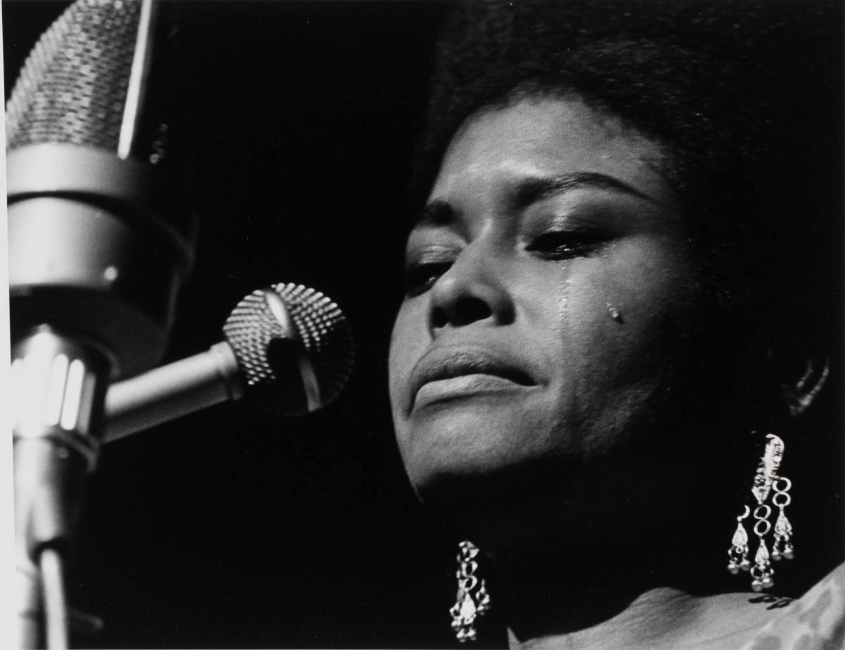 Abbey Lincoln sjunger ur sviten "Freedom-now". Konserthuset, Stockholm