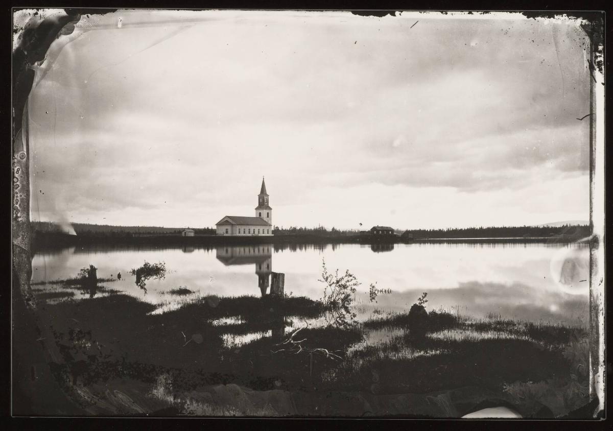 Utsikt mot Sorsele kyrka