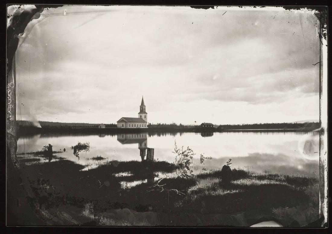 Utsikt mot Sorsele kyrka