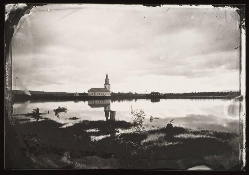 Utsikt mot Sorsele kyrka