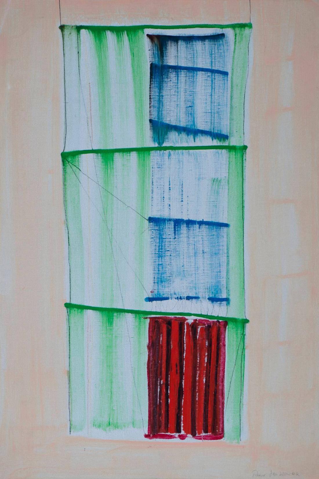 Hängande textil formation