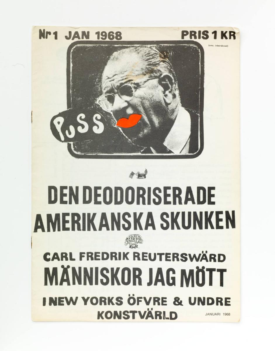 Omslag till tidskriften PUSS,  nr 1 januari 1968