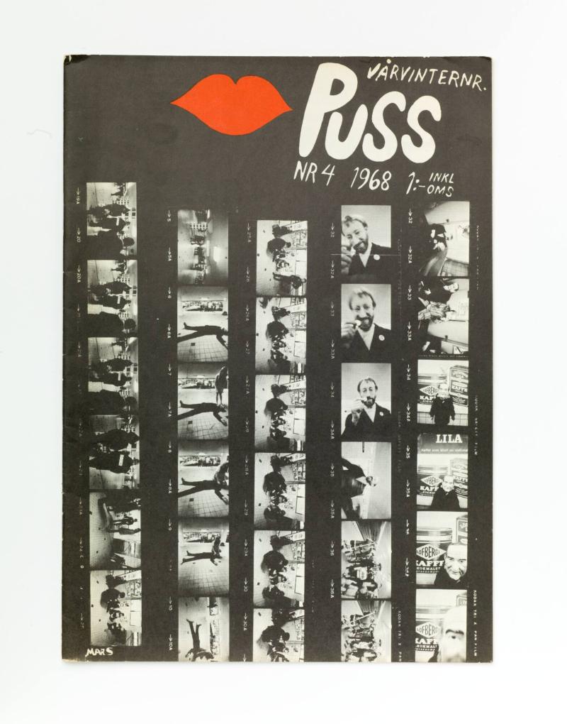 Omslag till tidskriften PUSS,  nr 4 mars 1968