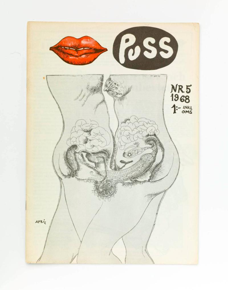 Omslag till tidskriften PUSS,  nr 5 april 1968