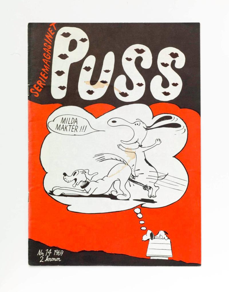 Omslag till tidskriften PUSS,  nr 14 1969