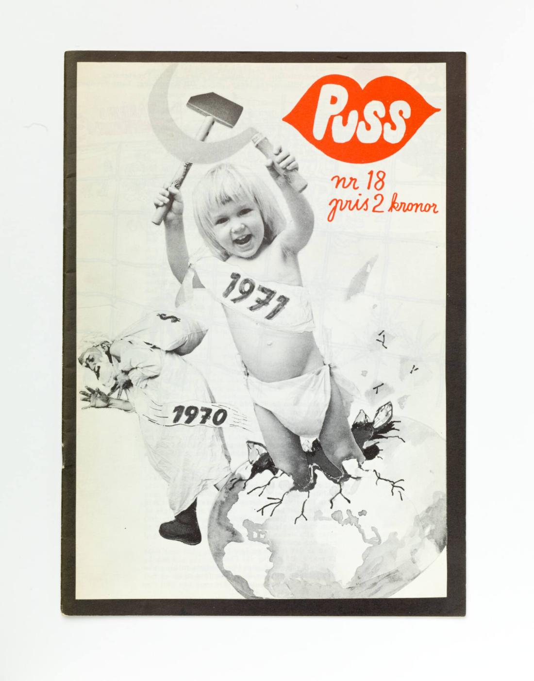 Omslag till tidskriften PUSS,  nr 18 1970/1971