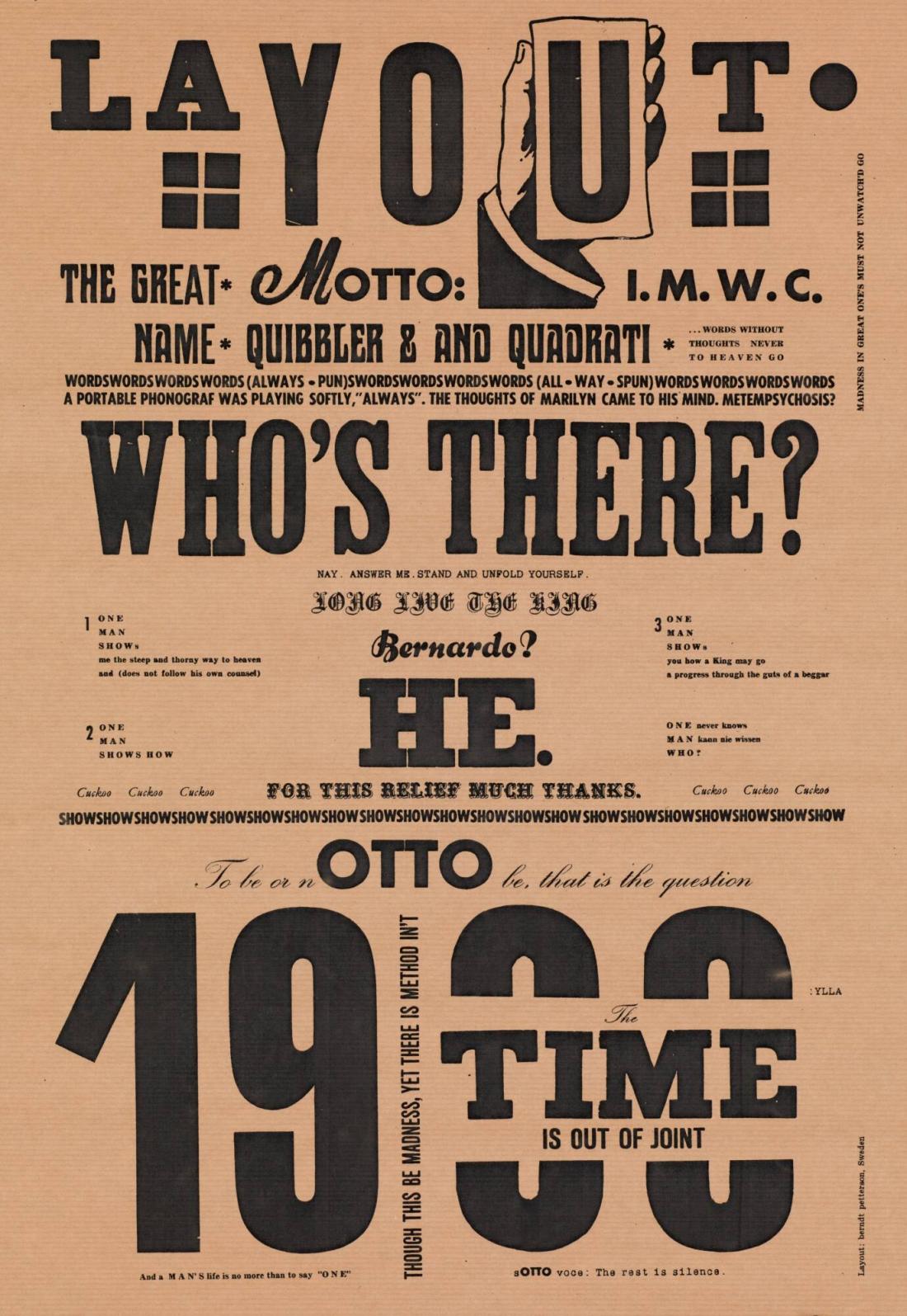 Layout. Who´s there