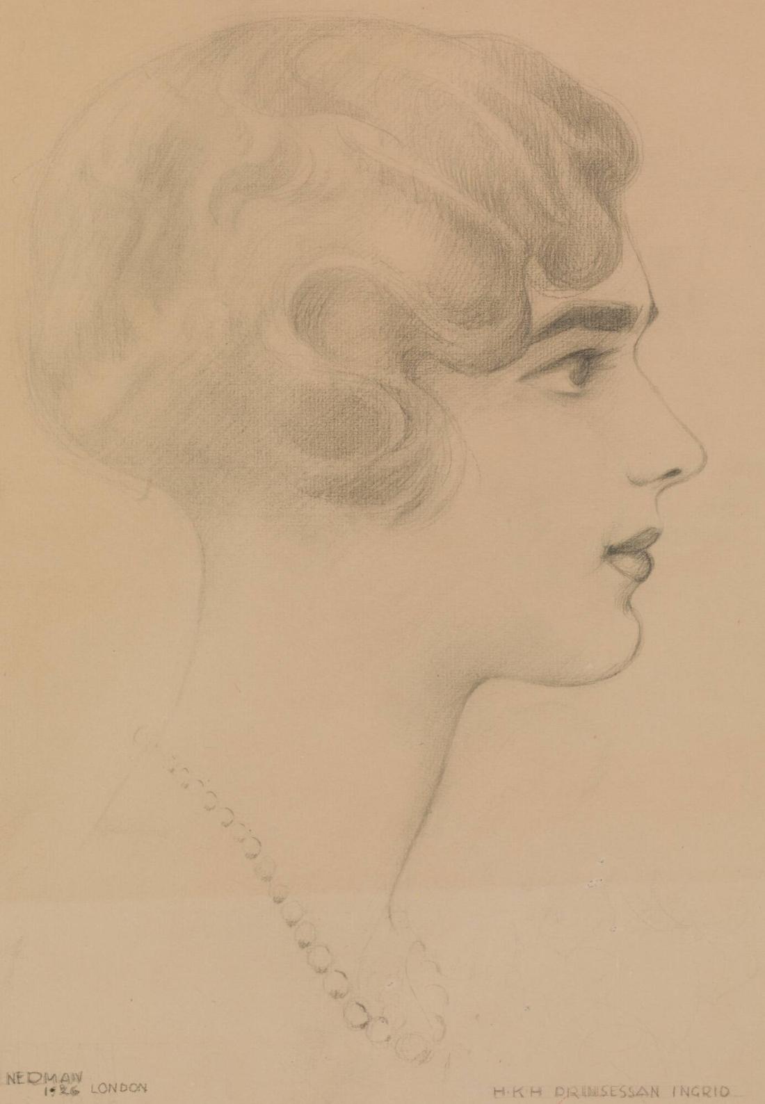 Drottning Ingrid som ung, London
