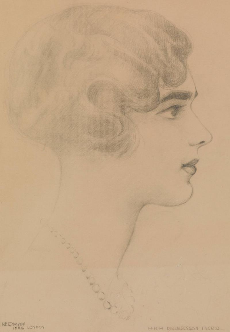 Drottning Ingrid som ung, London