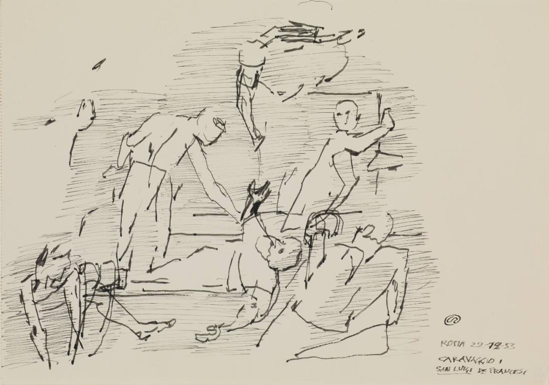 Matteus martyrium. Carravaggio i S. Luig, Roma