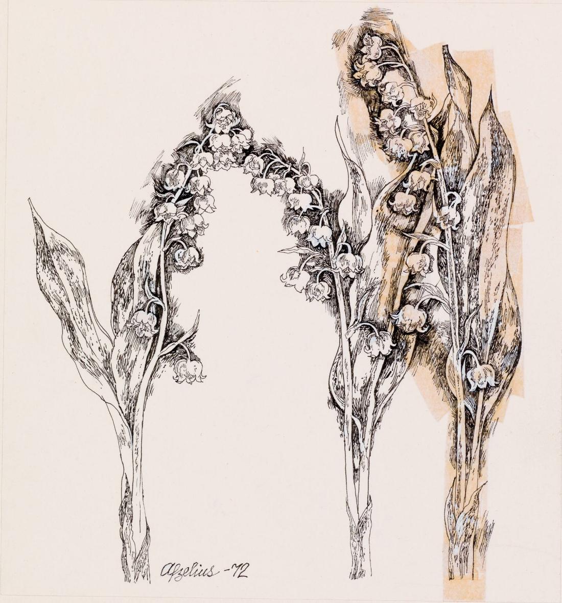 Tre liljekonvaljkvistar