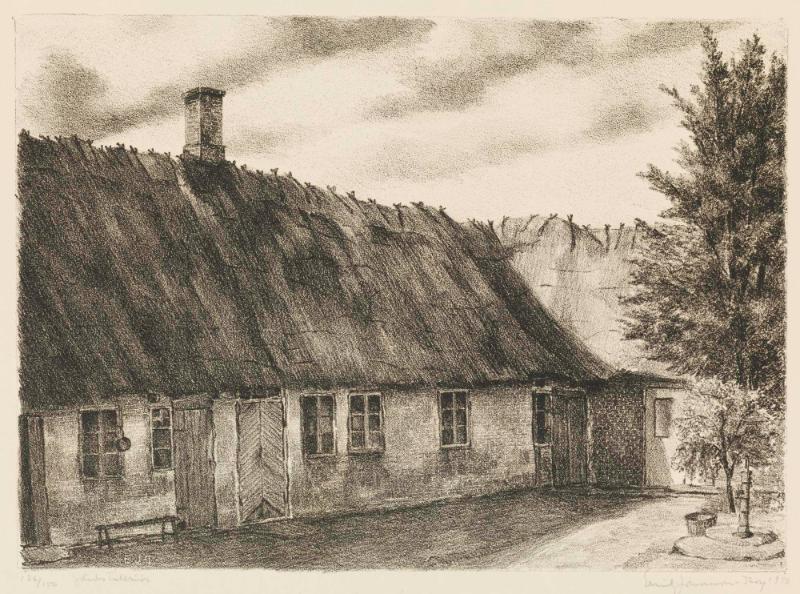 Gårdsinteriör, Ven