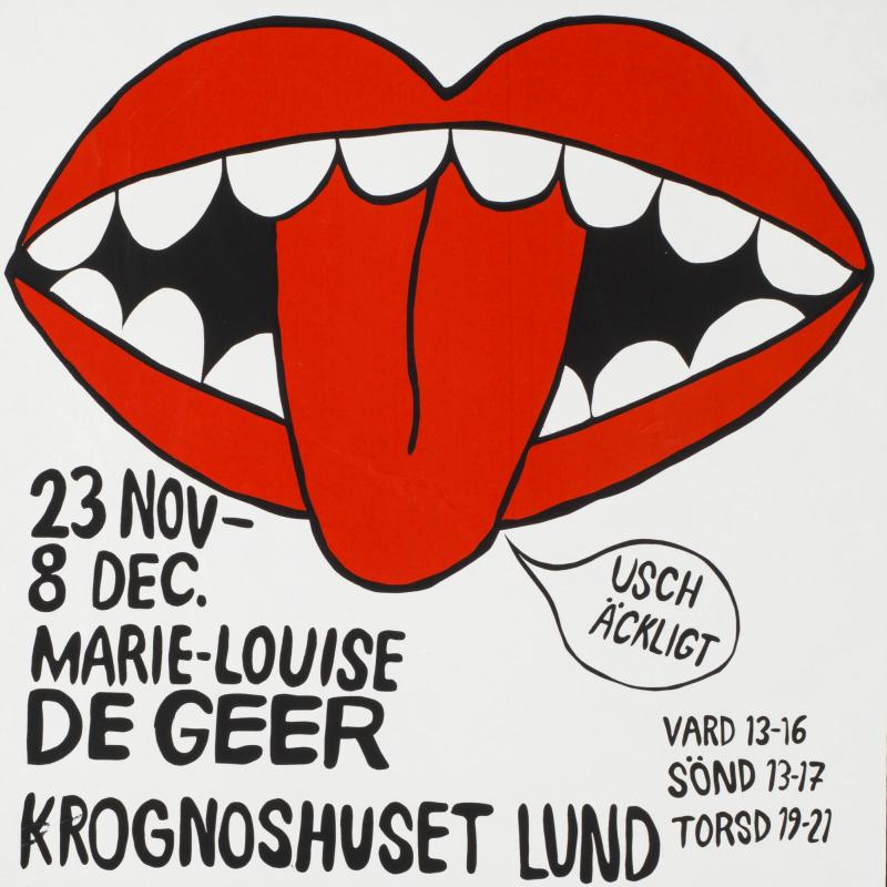Usch, äckligt, 23 nov - 8 dec, Marie-Louise de Geer, Krognoshuset, Lund