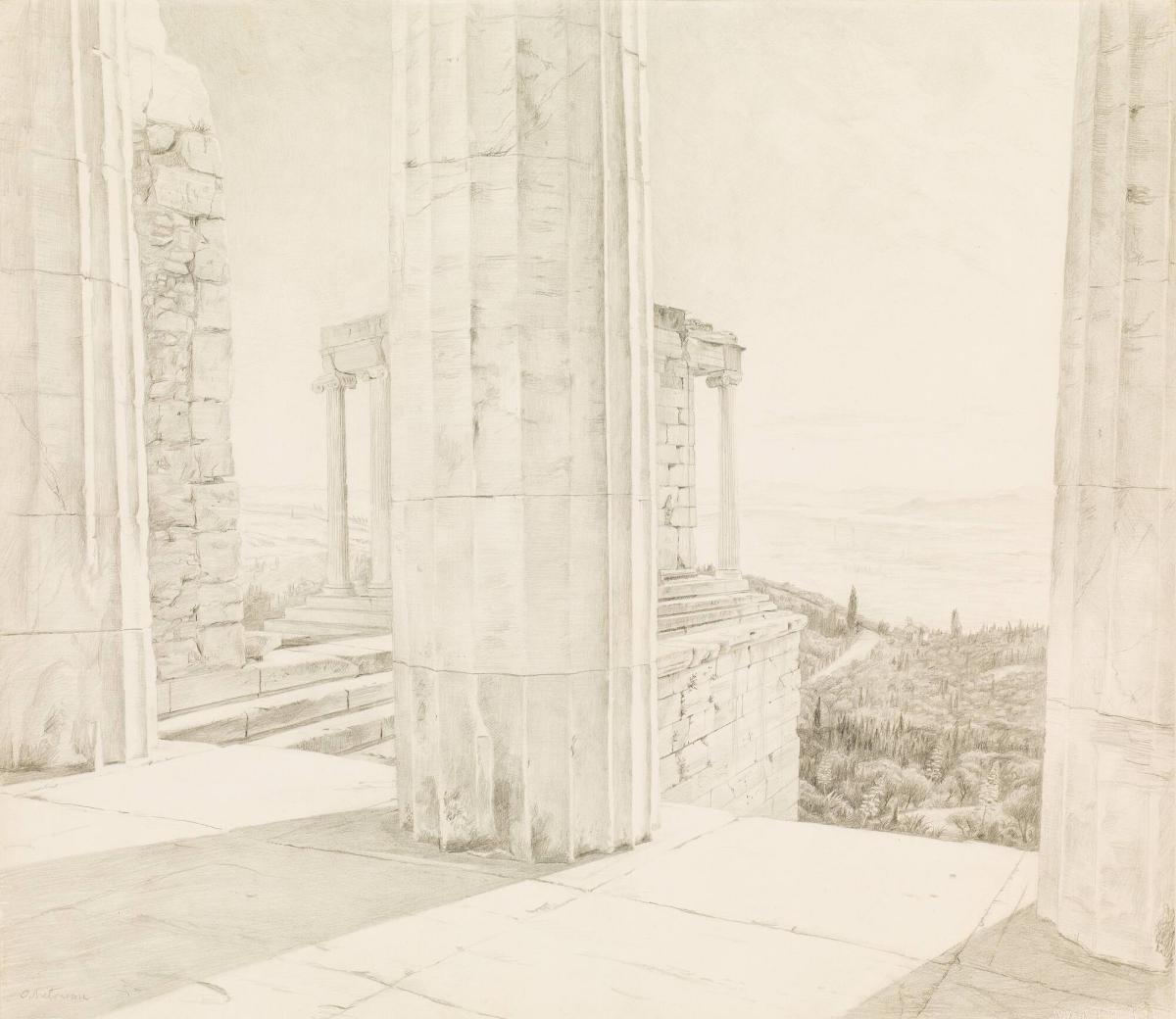 Från Propyléerna (Athen)