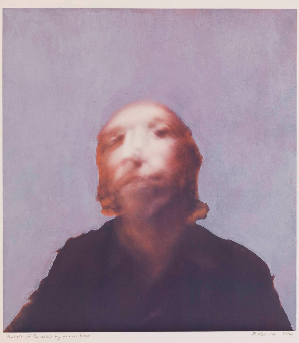 Porträtt av konstnären Francis Bacon
