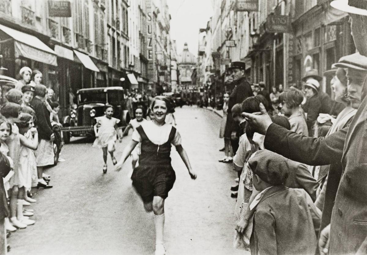 Children's race on Bastille Day in the Paris Street