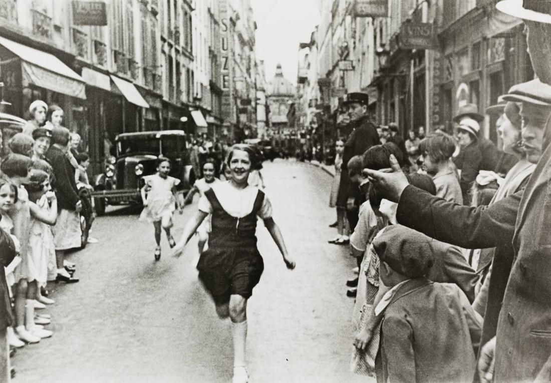 Children's race on Bastille Day in the Paris Street